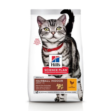 HILL'S Science Plan Adult Hairball Indoor avec Poulet 300 g.