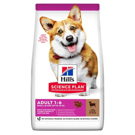 Hill's Pet Nutrition – Science Plan Small & Mini Adult mit Lamm und Reis 6 kg - 