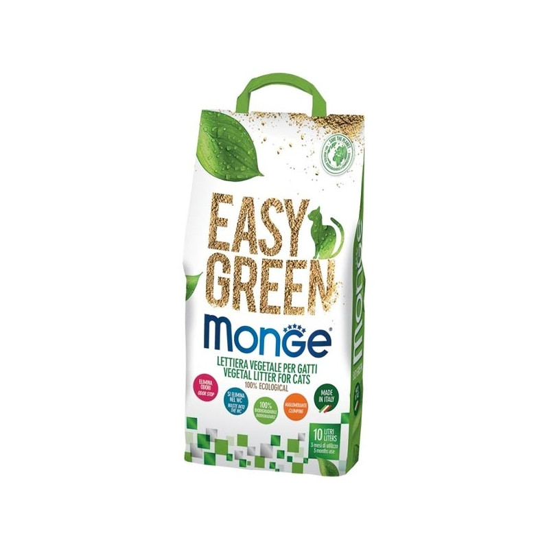 Monge - Lettiera Easy Green 100% Ecologica 10 LT.
