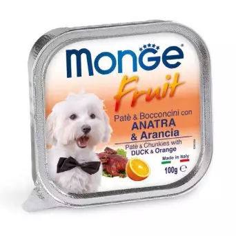Monge - Fruit Paté e Bocconcini con Anatra e Arancia 100 gr. - 