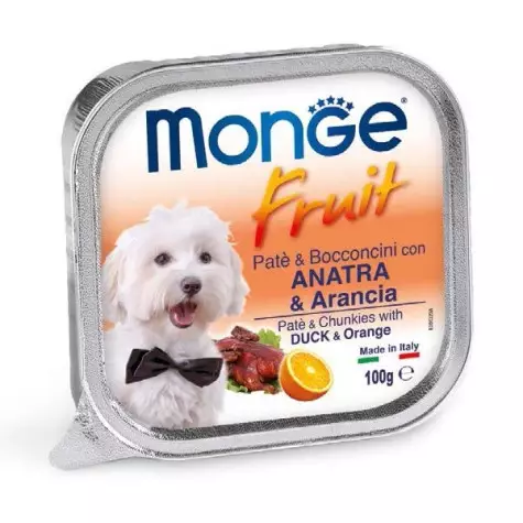 Monge - Fruit Paté e Bocconcini con Anatra e Arancia 100 gr. - 