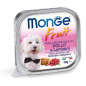 Monge - Fruit PaMonge - Fruit Paté and Chunks with Chicken and Raspberry and Chunks with Chicken and Raspberries 100gr.