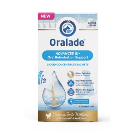 Vet Bros - Oralade 6 bustine x 50 ml per cani e gatti - 