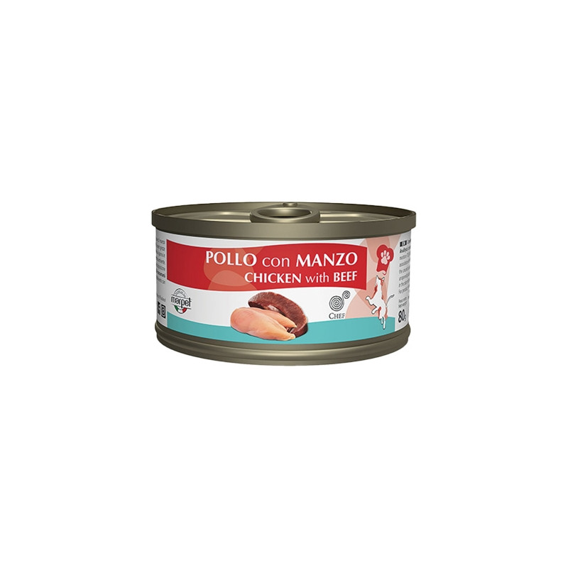 Marpet - Aequilibriavet Chef Poulet avec Bœuf 80 g. Marpet - Aequilibriavet Chef Poulet avec Bœuf 80 g.