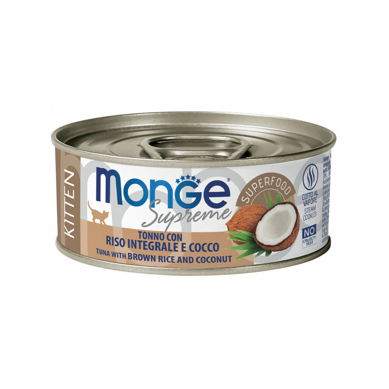 Monge - Supreme Kitten Cat Thon Riz Integrale et Cocco 80 g.