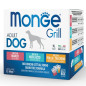 Monge - Grill Adult Multibox Mix Bœuf - Cabillaud - Poulet 12 x 100 Gr.