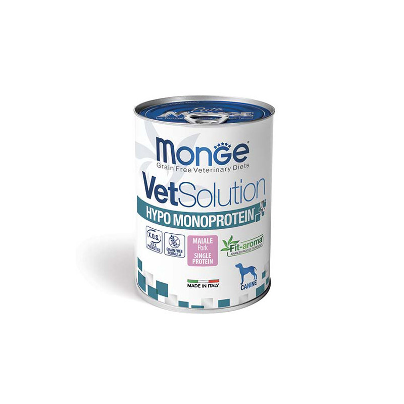 Monge - VetSolution Dog Hypo Monoprotein Schwein 400 gr. Monge - VetSolution Dog Hypo Monoprotein Schwein 400 gr.