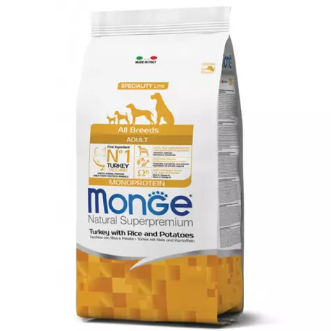 Monge - Natural Superpremium All Breeds Adult Natural Superpremium Turkey with Rice and Potatoes 12 KG. - 