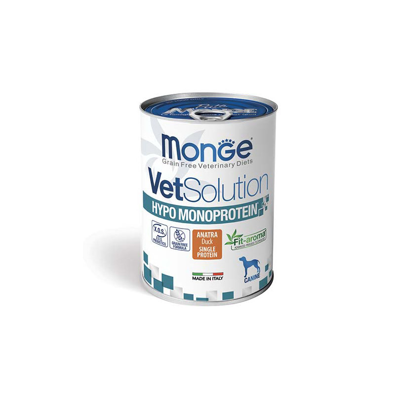 Monge - VetSolution Dog Hypo Monoprotein Ente 400 gr. Monge - VetSolution Dog Hypo Monoprotein Ente 400 gr.