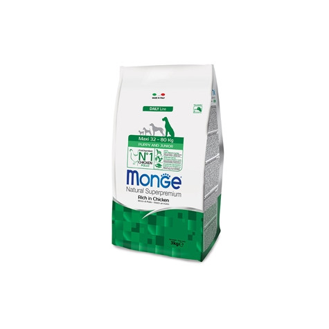 Monge - Natural Superpremium Maxi Puppy & Junior Ricco di Pollo 800 gr. -
