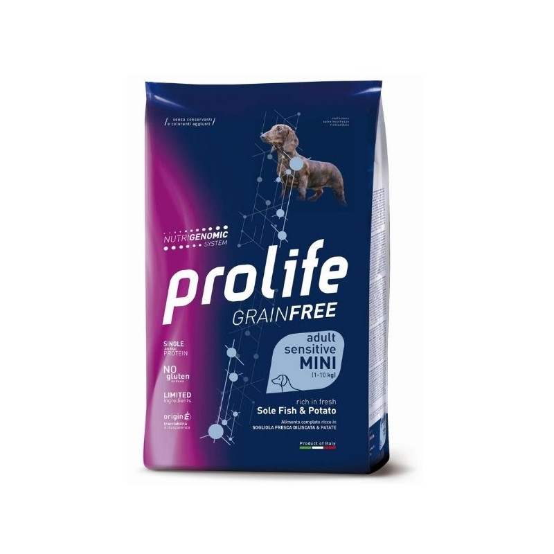 Grain Free Adult Mini Sensitive Sole Fish et Potato 600 g. Grain Free Adult Mini Sensitive Sole Fish et Potato 600 g.