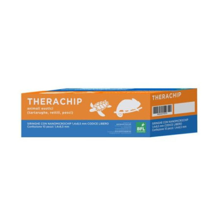 Bioforlife Therapet - Siringa con nanochip per animali esotici Ago 1,4 x 8,5 mm - 