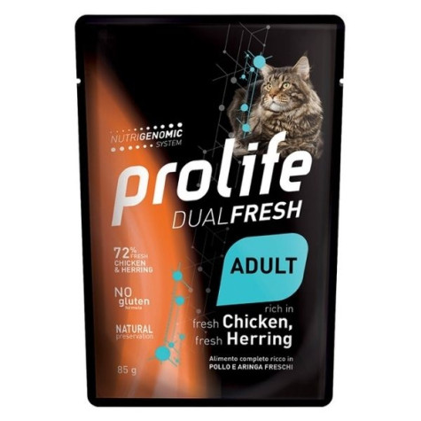 Prolife - Dual Fresh Adult Chicken & Hering 85gr.x12 -
