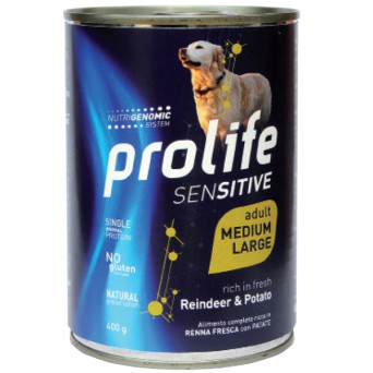 Prolife - Sensitive Adult Medium/Large Reindeer & Potato 800gr. -