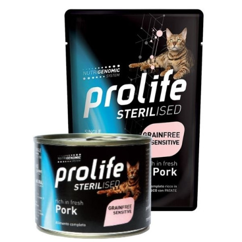 Prolife - Sterilised Grain Free Adult Pork 200gr. - 