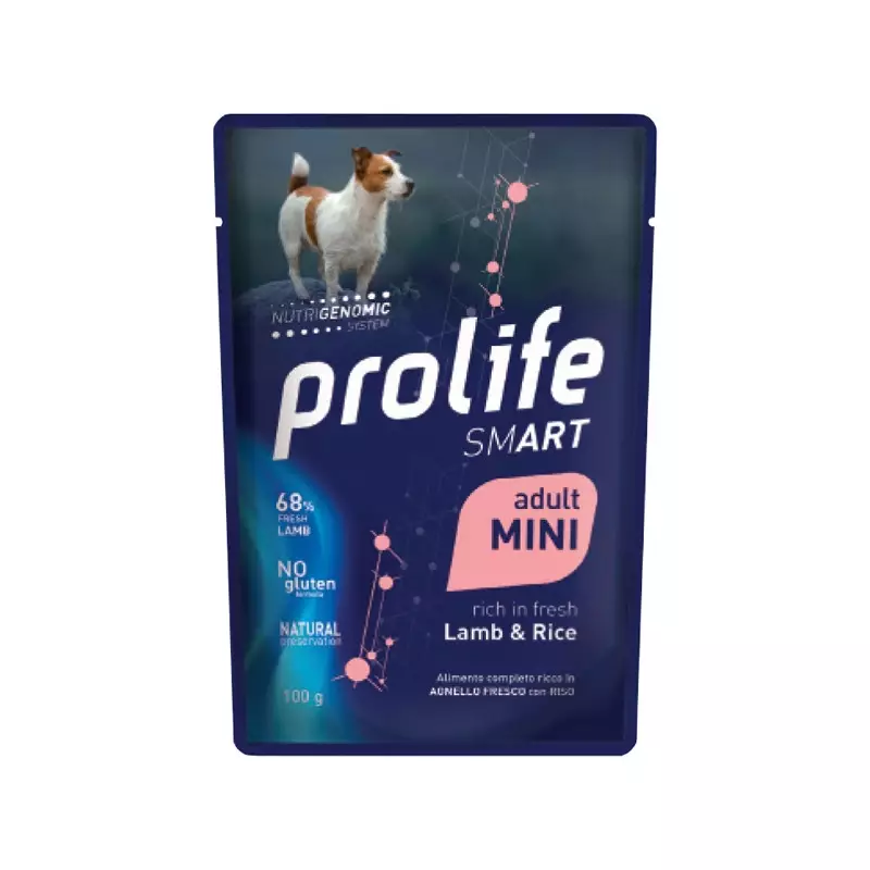 Prolife - Smart Adult Mini Lamm & Reis Umido 100gr. Prolife - Smart Adult Mini Lamm & Reis Umido 100gr.