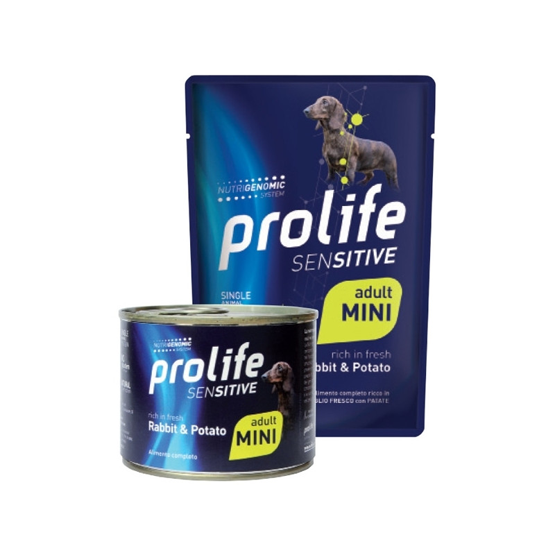 Prolife Sensitive Adult Mini Rabbit et Potato 200 g. Prolife Sensitive Adult Mini Rabbit et Potato 200 g.