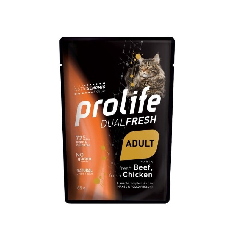 Prolife - Dual Fresh Adult Beef Chicken 85gr.x12