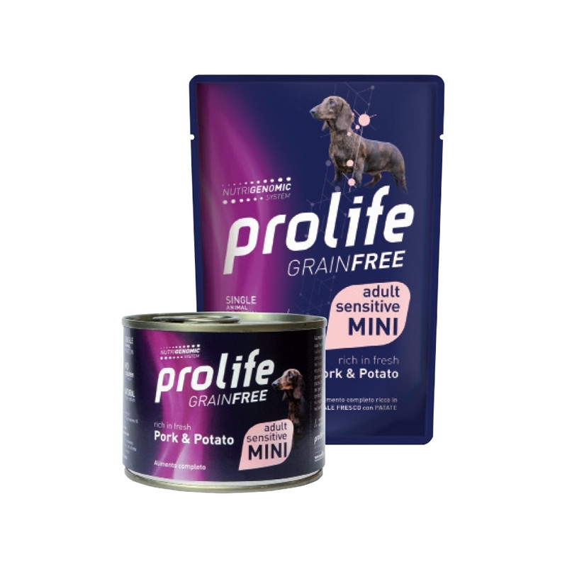 Prolife - Grain Free Adult Mini Sensitive Pork et Potato 200GR Prolife - Grain Free Adult Mini Sensitive Pork et Potato 200GR