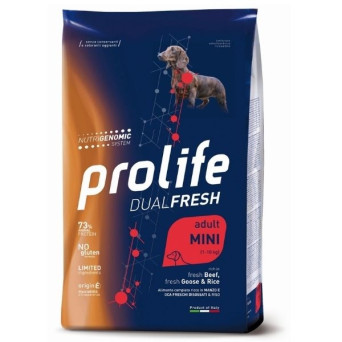 Prolife - Dual Fresh Adult Mini Beef Goose & Rice 7KG - 