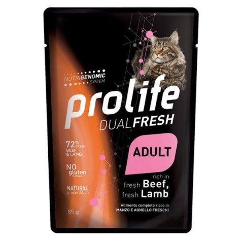 Prolife - Dual Fresh Adult Beef & Lamb 12X85GR - 