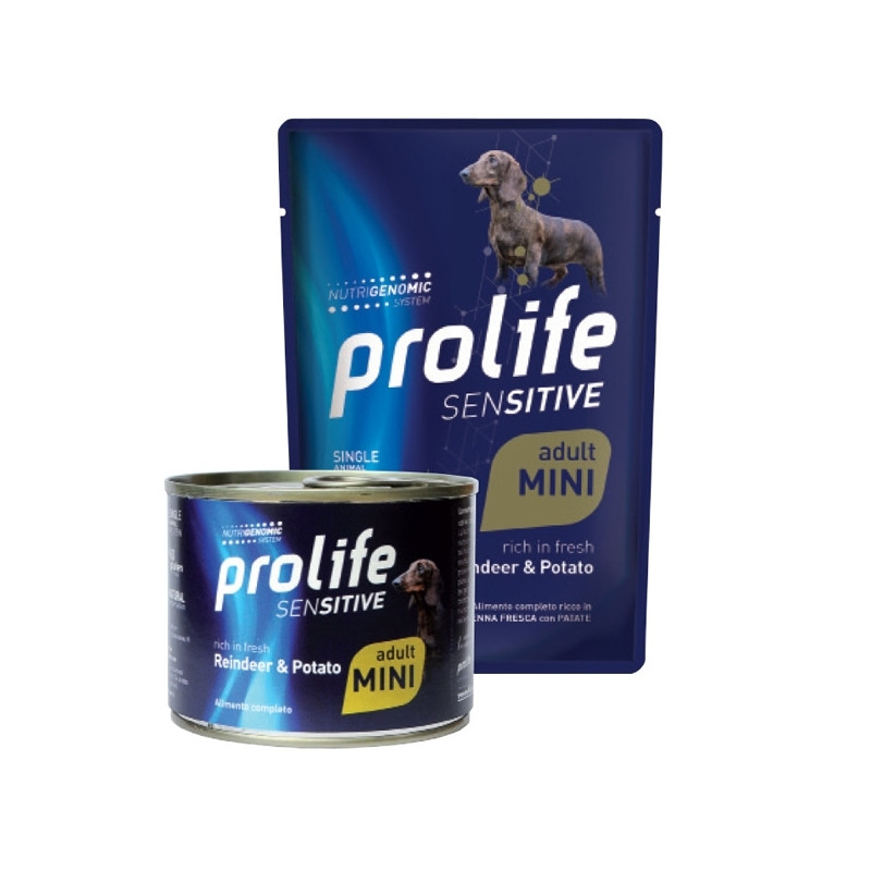 Prolife - Sensitive Adult Mini Reindeer et Potato 100GR Prolife - Sensitive Adult Mini Reindeer et Potato 100GR