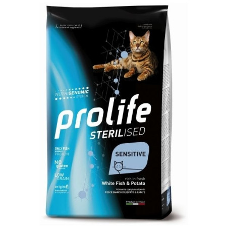 Prolife - Sterilized Sensitive Adult White Fish and Potatoes 7Kg - 