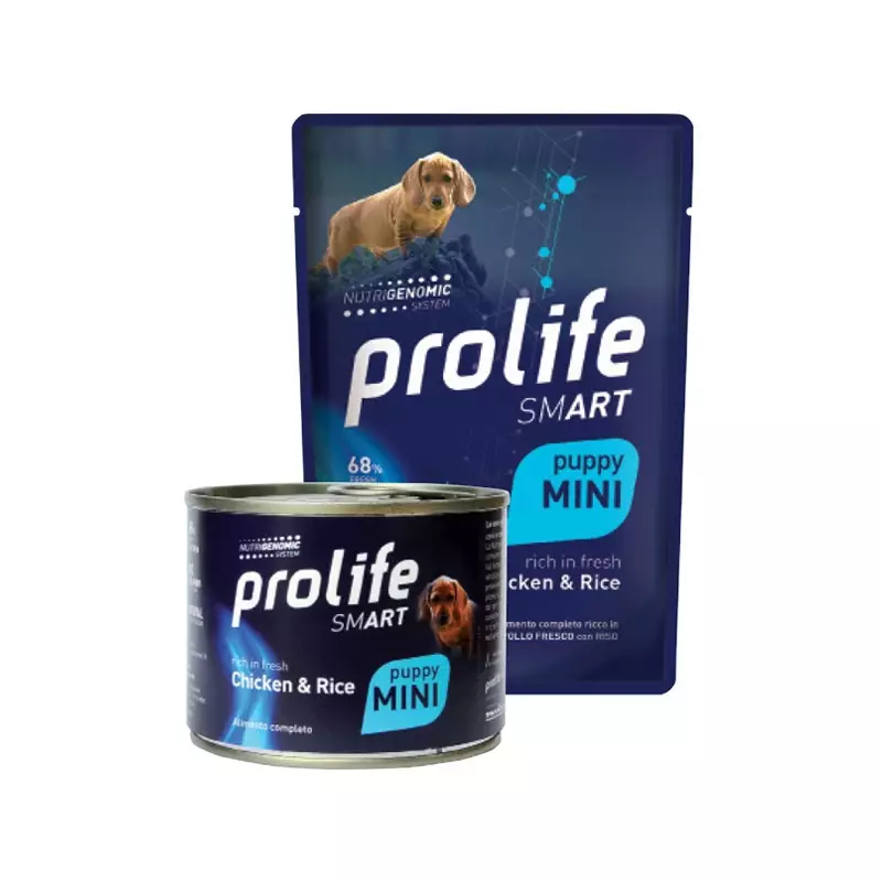 Prolife - Smart Puppy Mini Chicken & Rice Umido 100gr Prolife - Smart Puppy Mini Chicken & Rice Umido 100gr