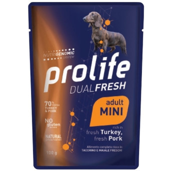 Prolife - Dual Fresh Adult Mini Truthahn & Schweinefleisch 100gr - 
