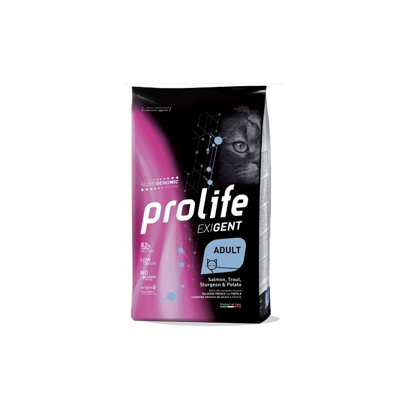 Prolife - Exigent Adult Saumon, Truite, Storione et Pommes de terre 400gr Prolife - Exigent Adult Saumon, Truite, Storione et Pommes de terre 400gr