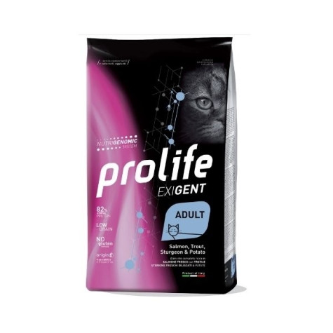 Prolife - Exigent Adult Salmone, Trota, Storione & Patate 400gr - 