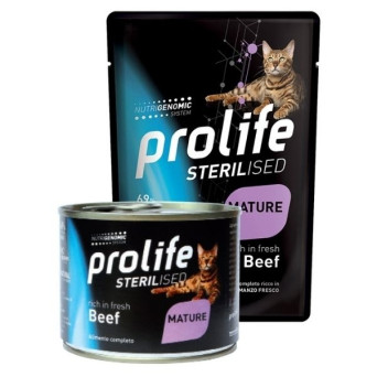 Prolife - Sterilised Grain Free Mature Beef 12x85gr - 