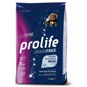 Prolife - Grain Free Puppy Mini Sensitive Sole Fish & Potato 7Kg - 