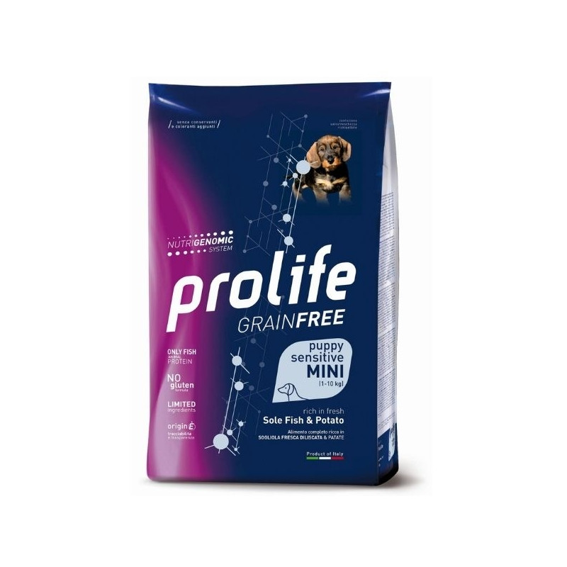Prolife - Grain Free Puppy Mini Sensitive Sole Fish & Potato 7Kg