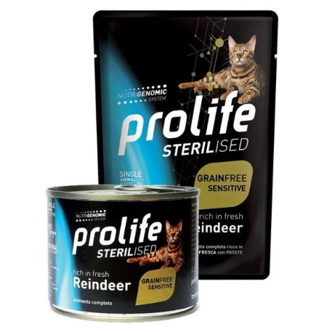 Prolife - Sterilised Grain Free Adult Reindeer 200gr - 