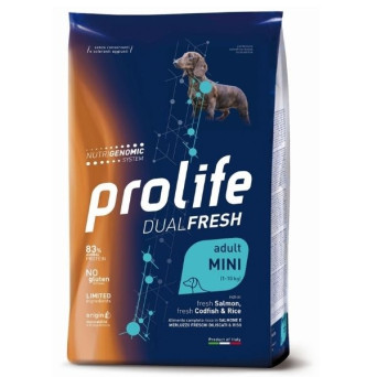 Prolife - Dual Fresh Adult Mini Lachs-Kabeljau und Reis 7 kg - 