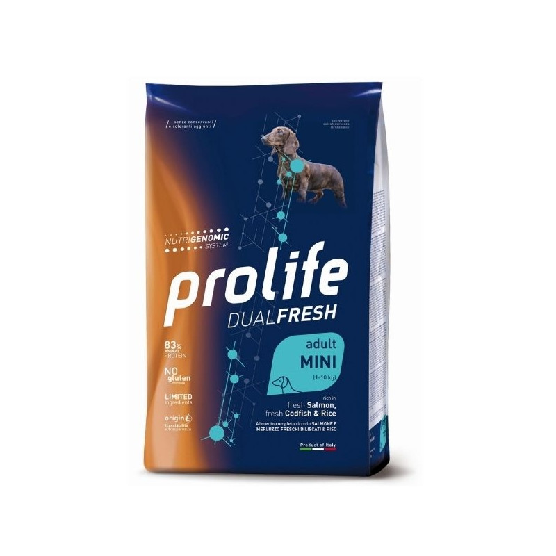 Prolife - Dual Fresh Adult Mini Lachs-Kabeljau und Reis 7 kg