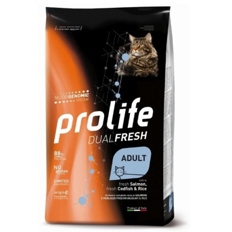 Prolife - Dual Fresh Adult Salmon Codfish et Rice 400gr