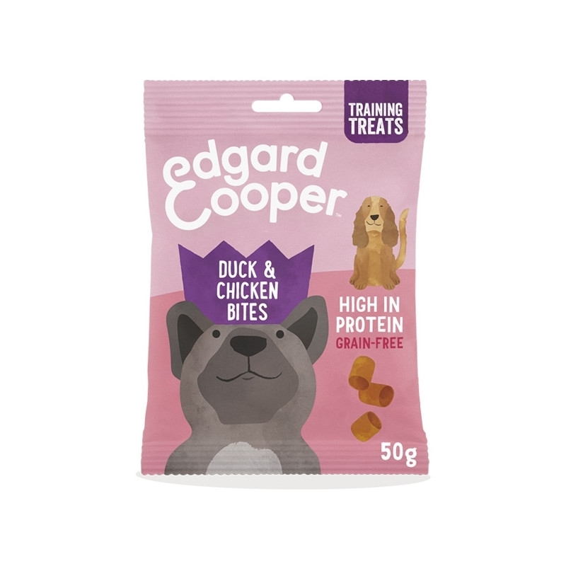 Edgard&Cooper - Bocconcini Bites di Anatra e Pollo Senza Cereali 50gr