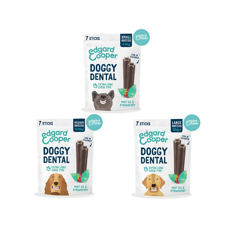 Edgard&Cooper - Doggy Dental Fragola e Menta Large +25 Kg