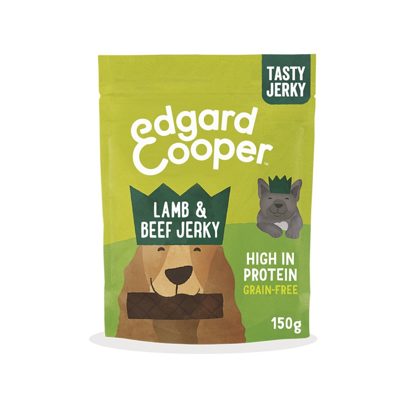 Edgard&Cooper - Strips of Lamb and Beef Without Grain 150gr