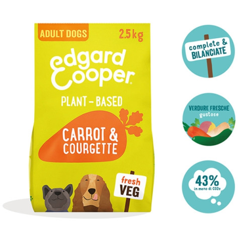 Edgard&Cooper - Plant Based Carote & Zucchine Croccanti 7Kg - 