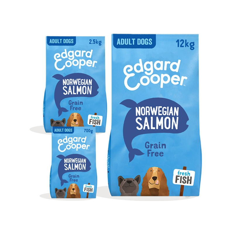 Edgard&Cooper - Adult Carne Fresca di Salmone Norvegese Senza Cereali 700gr