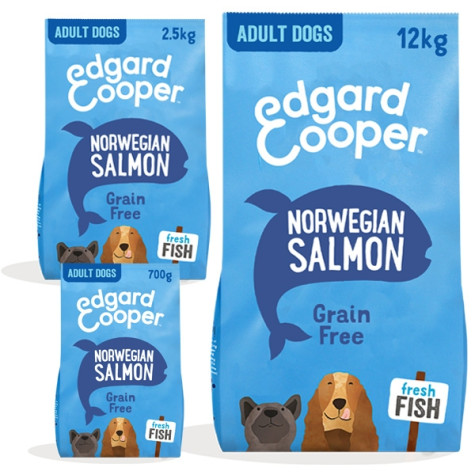 Edgard&Cooper - Adult Fresh Norwegian Salmon Meat Without Grains 700gr - 