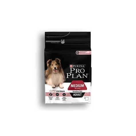 Nestle' Purina - Pro Plan Adult Medium Sensitive Skin Optiderma con Salmone e Riso 14KG - 