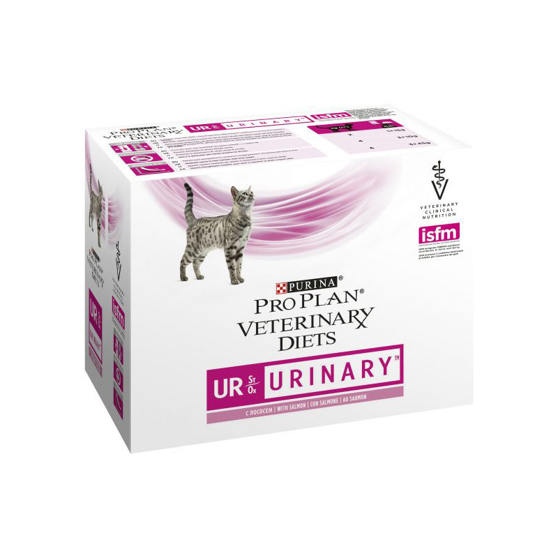 Nestle' Purina - Pro Plan Veterinary Diets Urinary UR St/Ox con Salmone 10X85GR