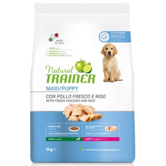 Trainer – Natural Puppy Maxi mit frischem Huhn und Reis 3 kg - 