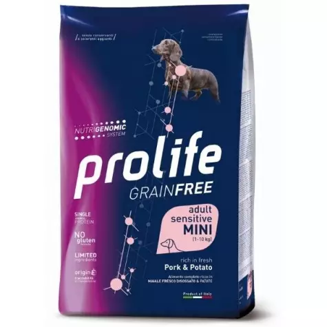 Prolife - Grain Free Adult Mini Sensitive Pork & Potato 600gr -