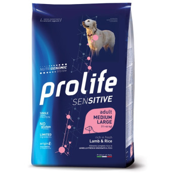 Prolife - Sensitive Adult Medium/Large Lamm & Reis 2,5 kg - 