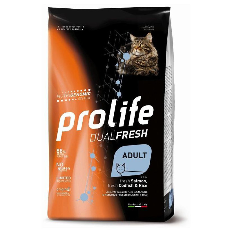Prolife - Dual Fresh Adult Salmon Codfish et Rice 7KG